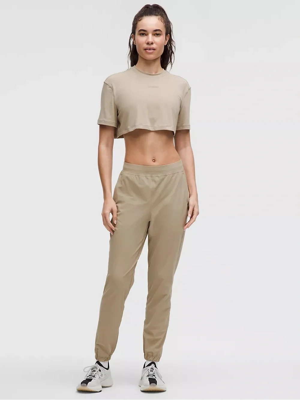 Lululemon Adapted State Jogger Regular Sheer Oak Size 6 High Rise 28 Inch